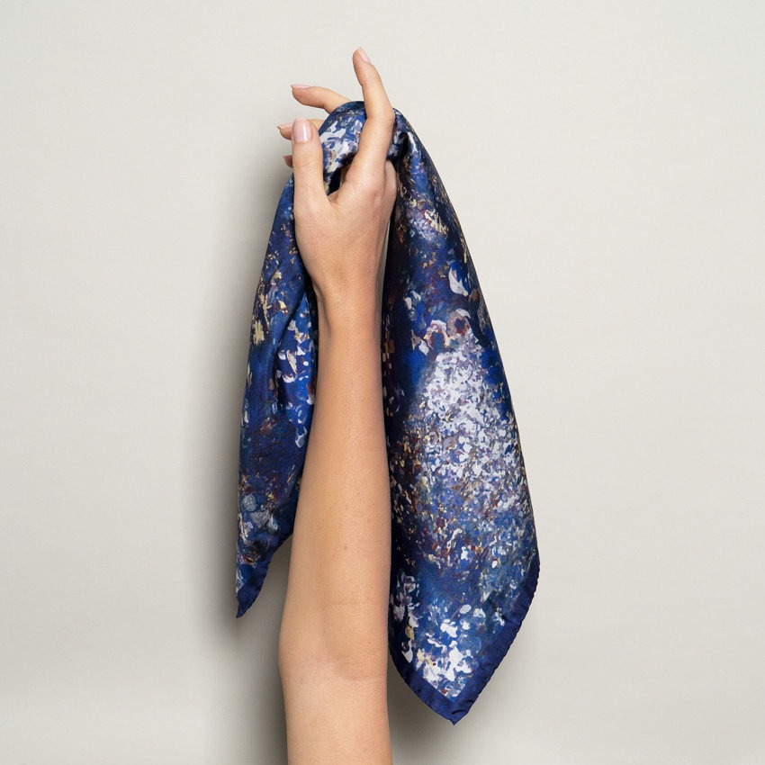 Navy Monet Bandana