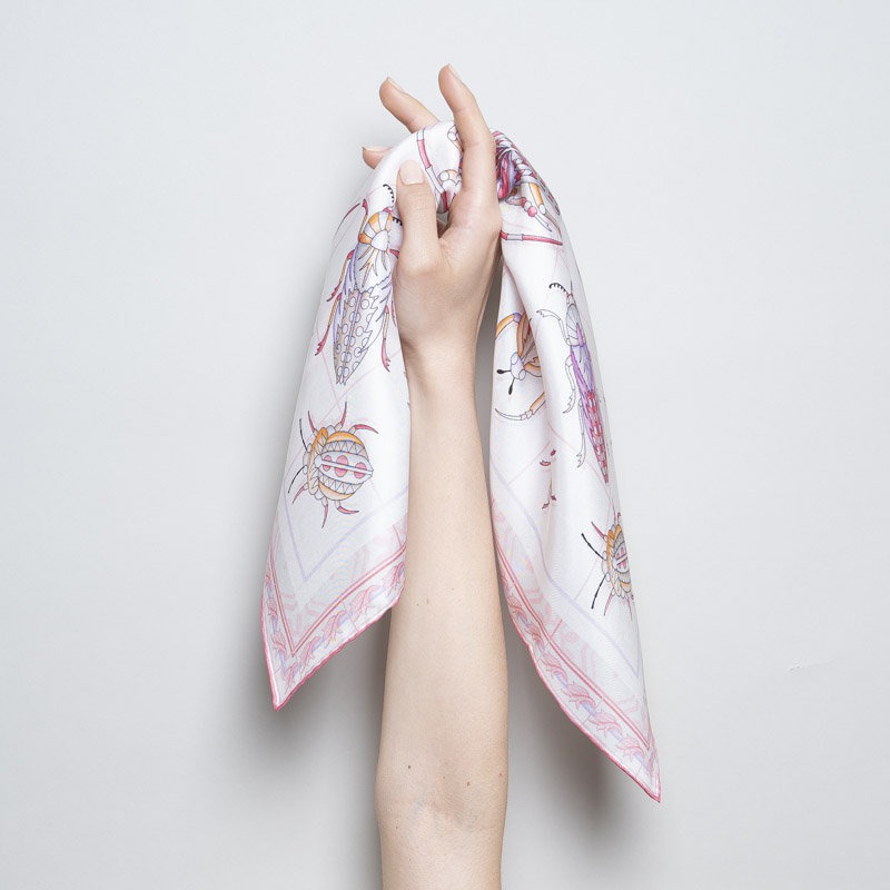 Pink Scarabeo Bandana