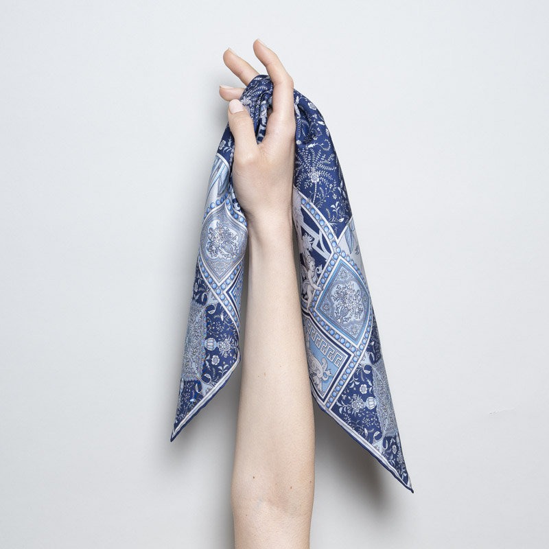 Navy Blue Uffizi Bandana