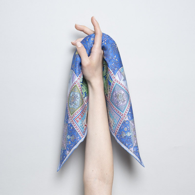 Royal Blue Uffizi Bandana