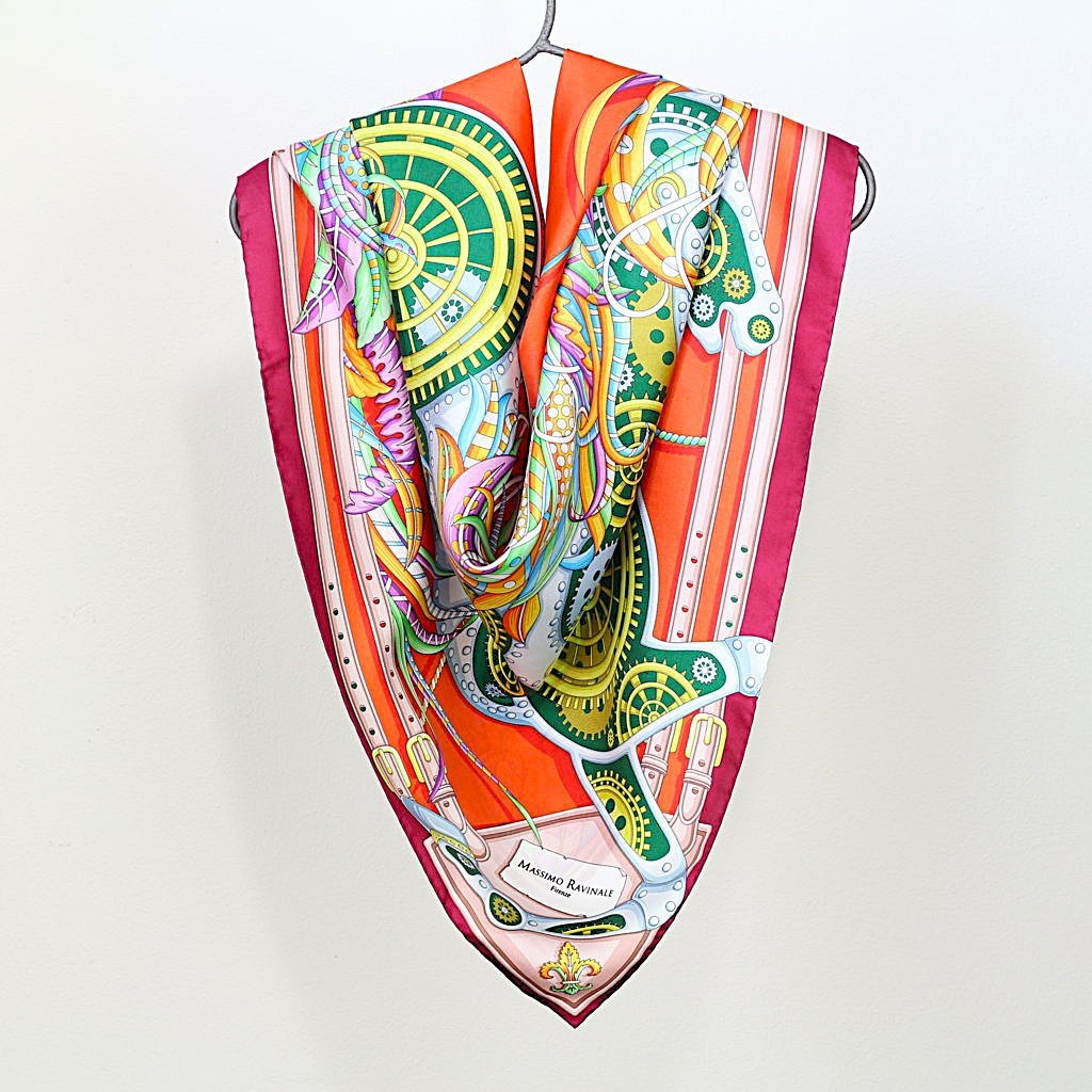 Foulard Cavallo Meccanico Bordeaux