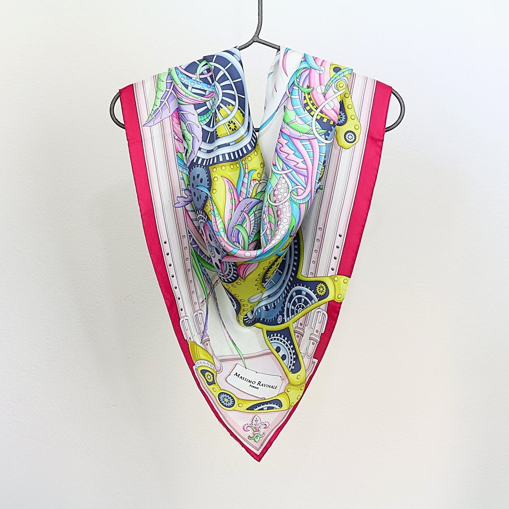 Foulard Cavallo Meccanico Fucsia