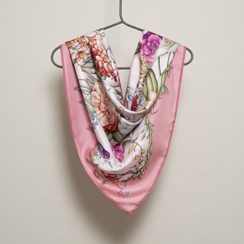 Foulard Clori Rosa