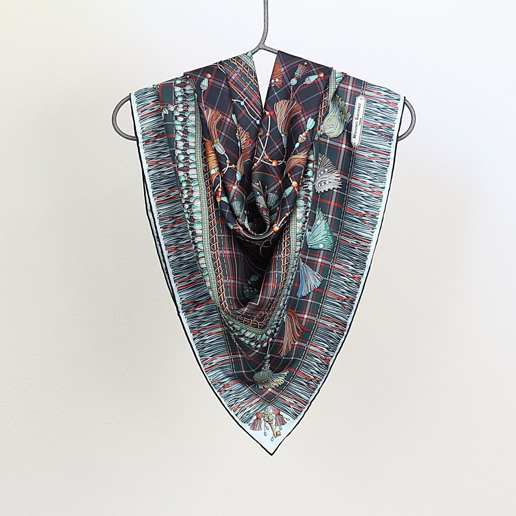 Foulard Macrame Petrol