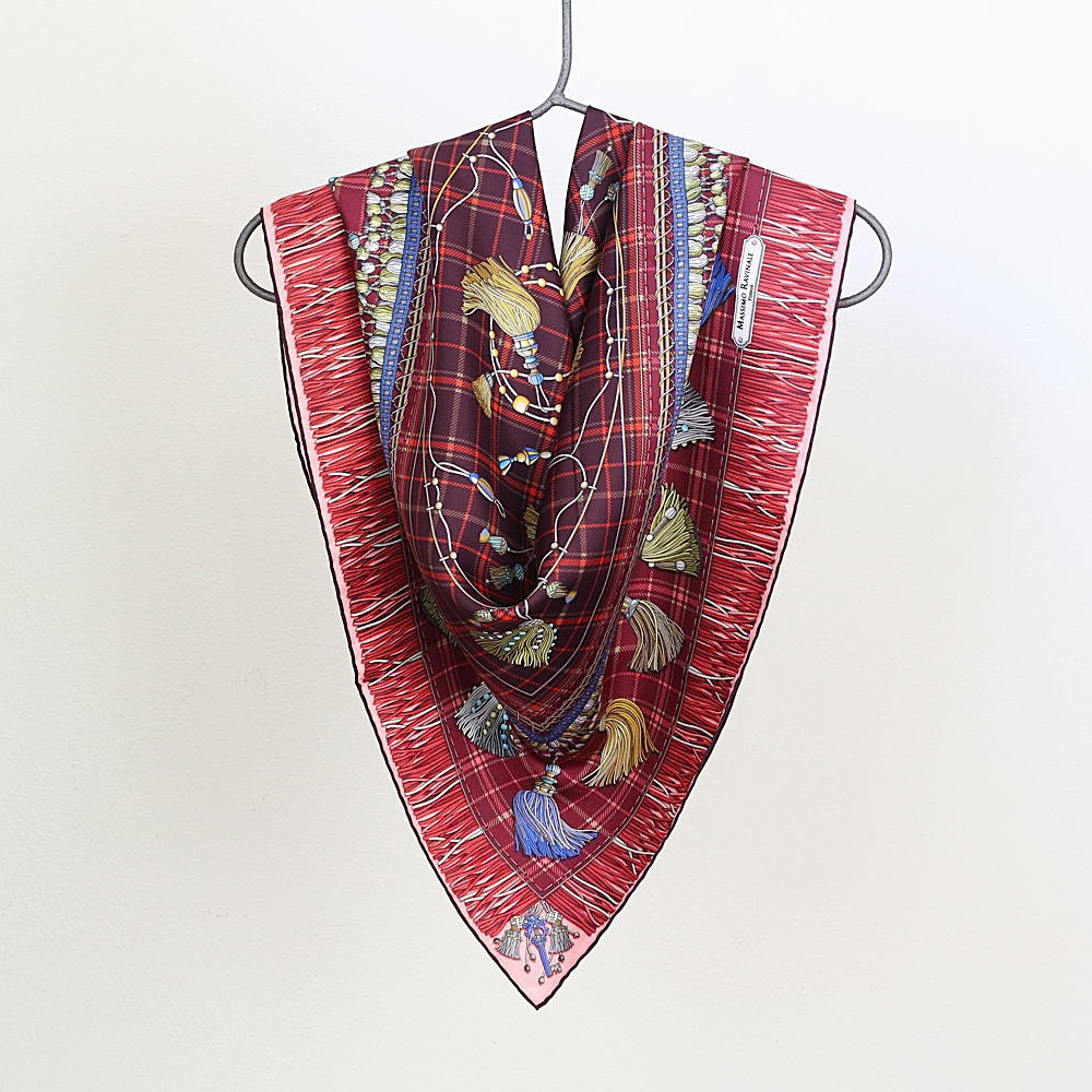 Foulard Macrame Rosso