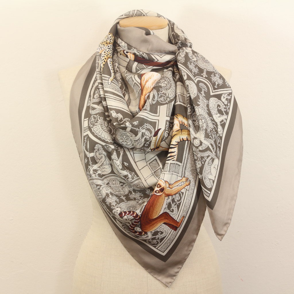 Taupe Palazzo Amanti Big Square Scarf